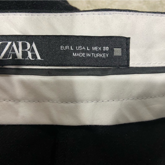 Zara Elegant Black Women's trouser Pants size large - Picture 6 of 6
